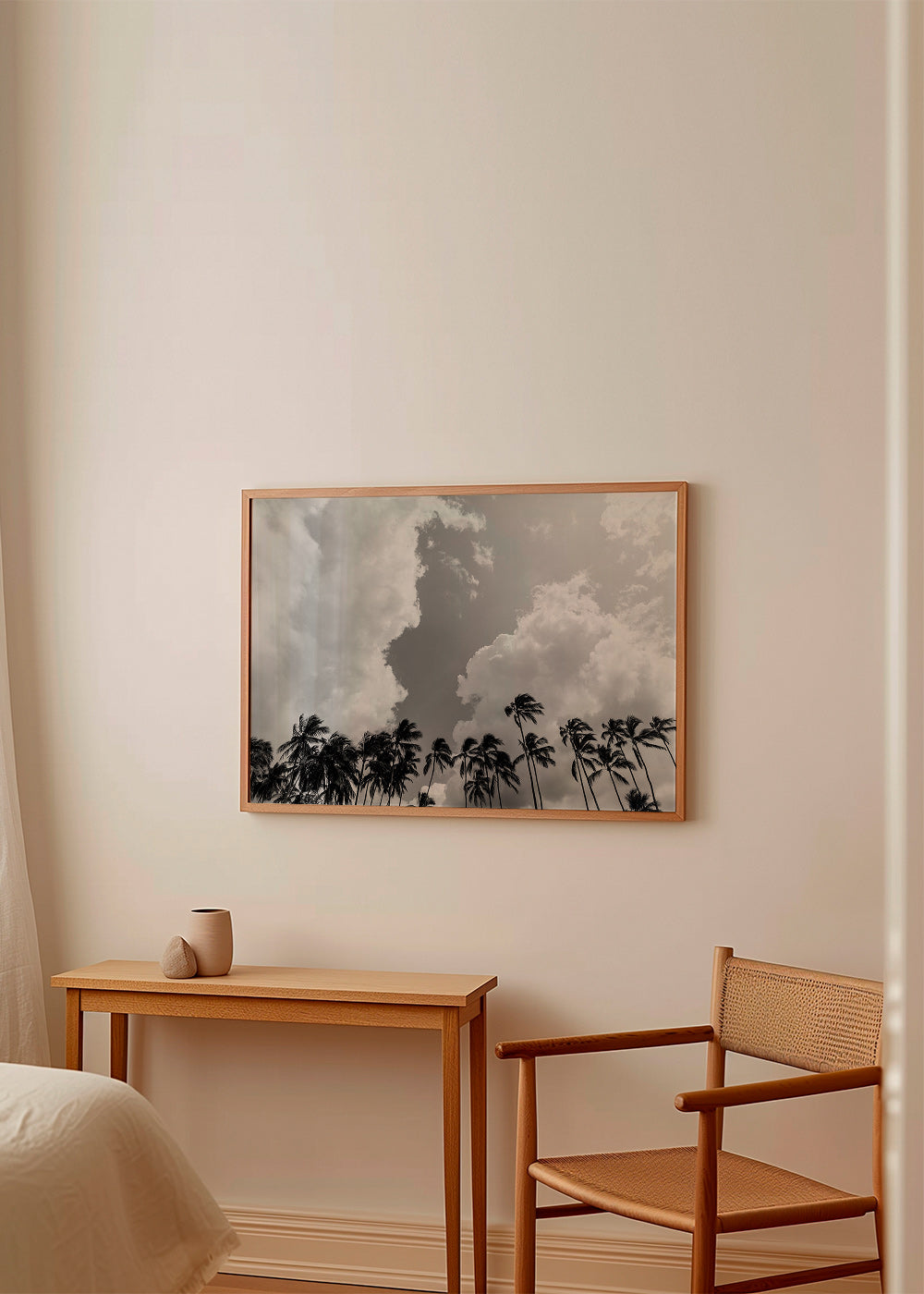 Landskapskonst med palmer och dramatisk himmel – Product3