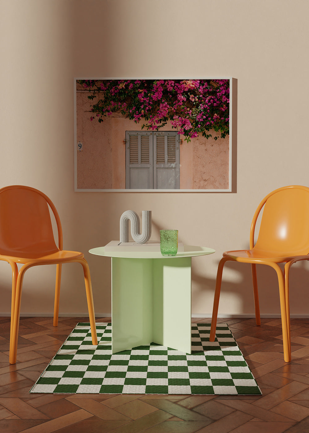 Botanisk poster: bougainvillea över gammal dörr – Product3
