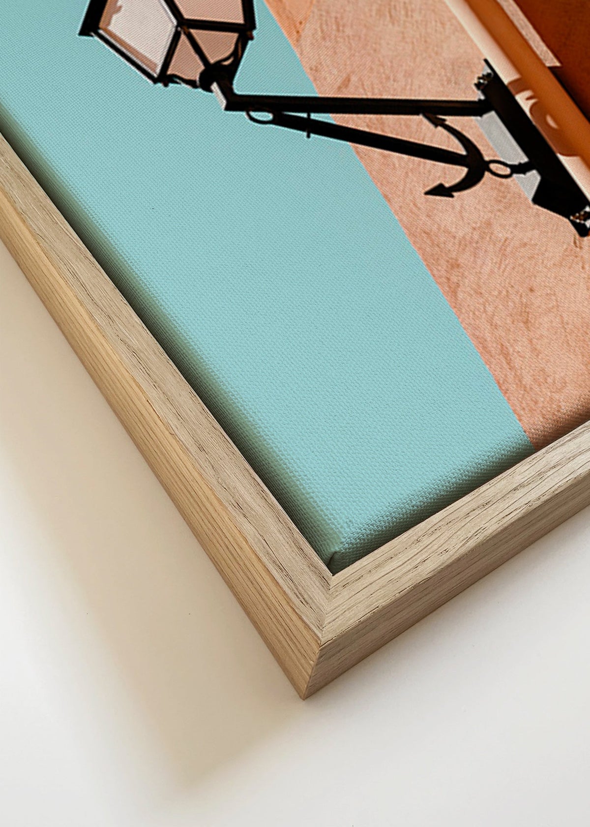 Kökskonst Rue de May lykta och skugga – Canvas detail