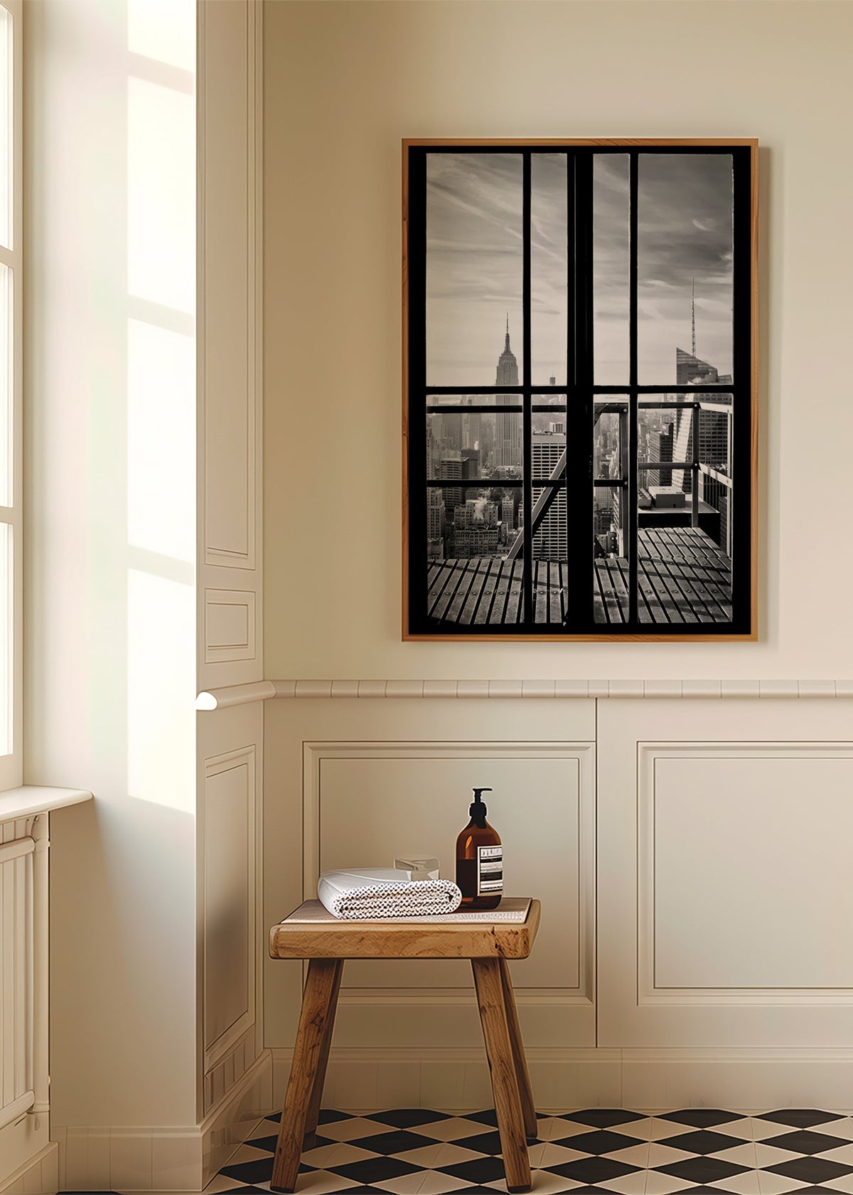 Stadstavla inramad av fönster – Product3