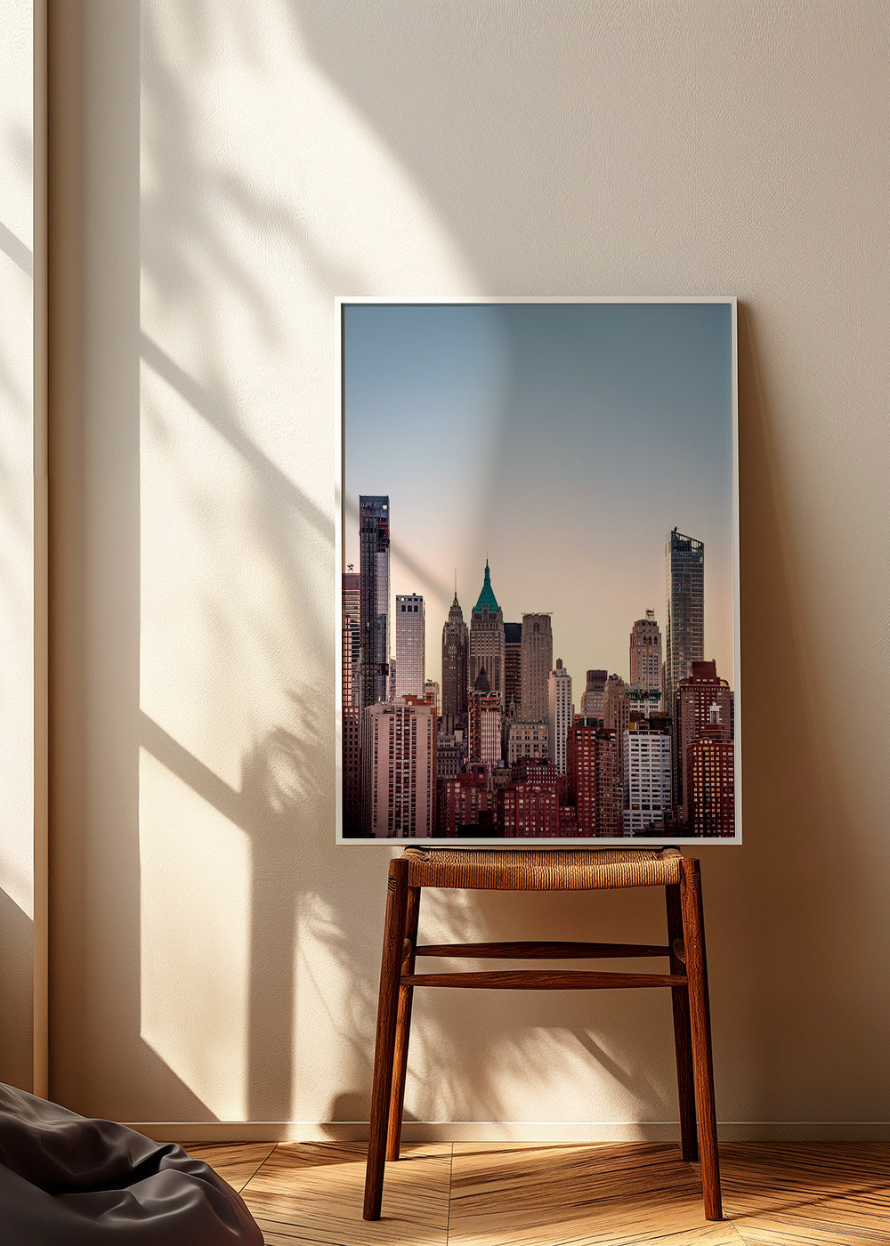 Stadsposter med skyline i skymning – Product3