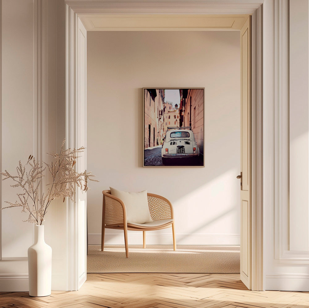 Kökskonst: klassisk bil i en romersk gränd – Canvas1