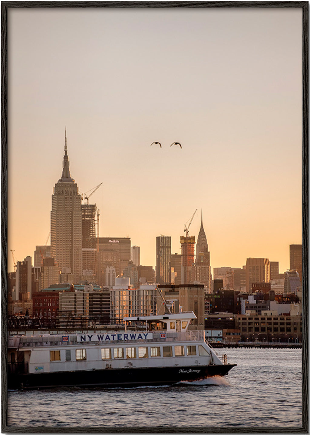 Kökskonst Manhattan skyline – Black Frame