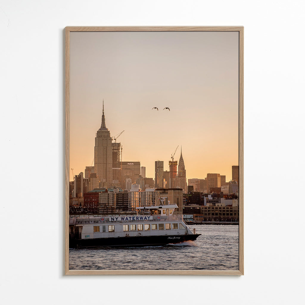 Kökskonst Manhattan skyline – Oak Frame