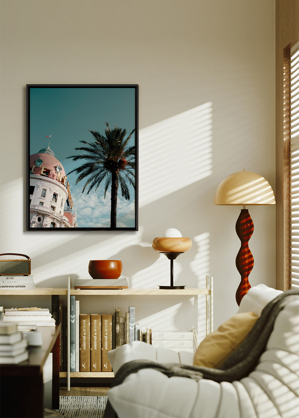 Kökskonst Riviera kupol med palm – Canvas1