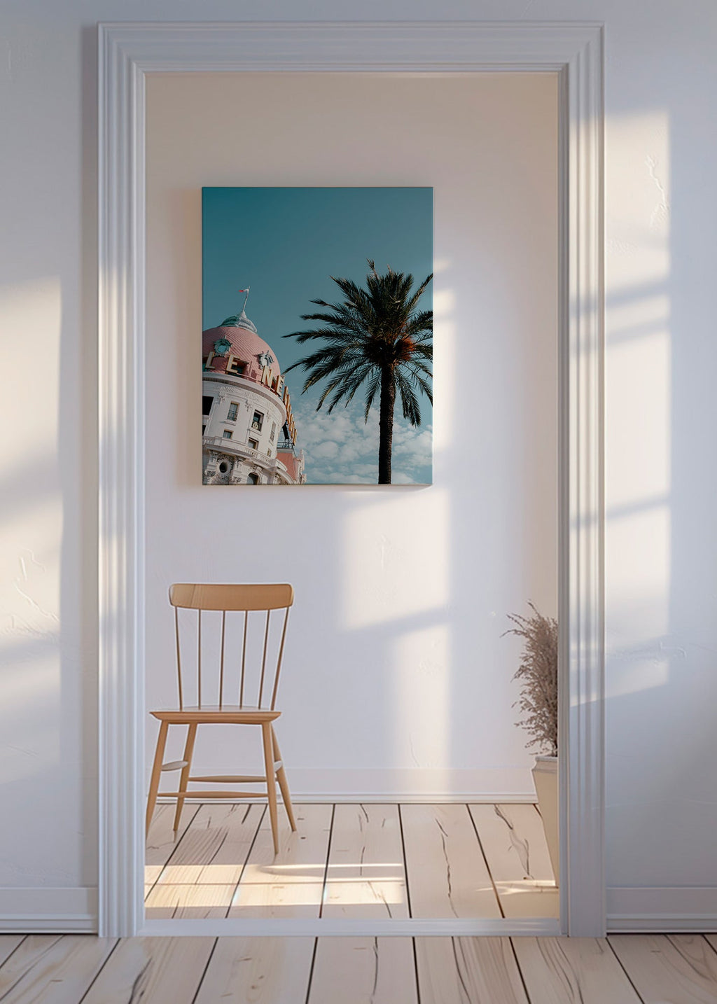 Kökskonst Riviera kupol med palm – Canvas