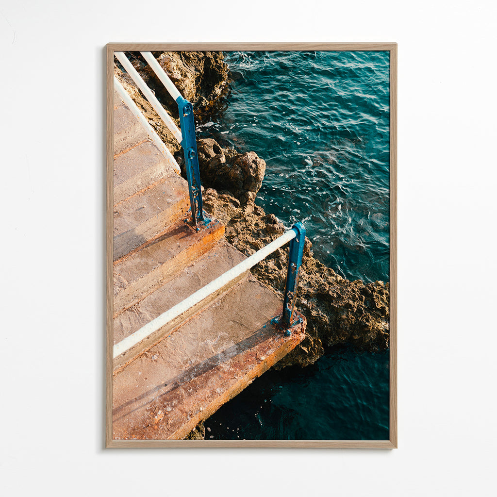 Landskapskonst: trappa till havet – Oak Frame