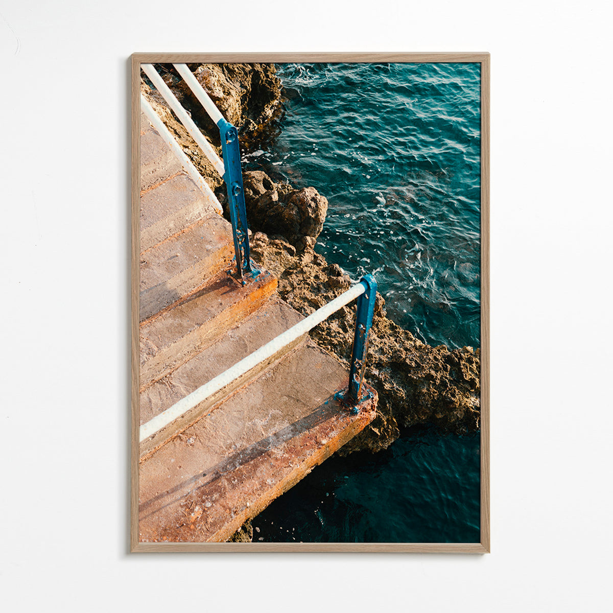 Landskapskonst: trappa till havet – Oak Frame