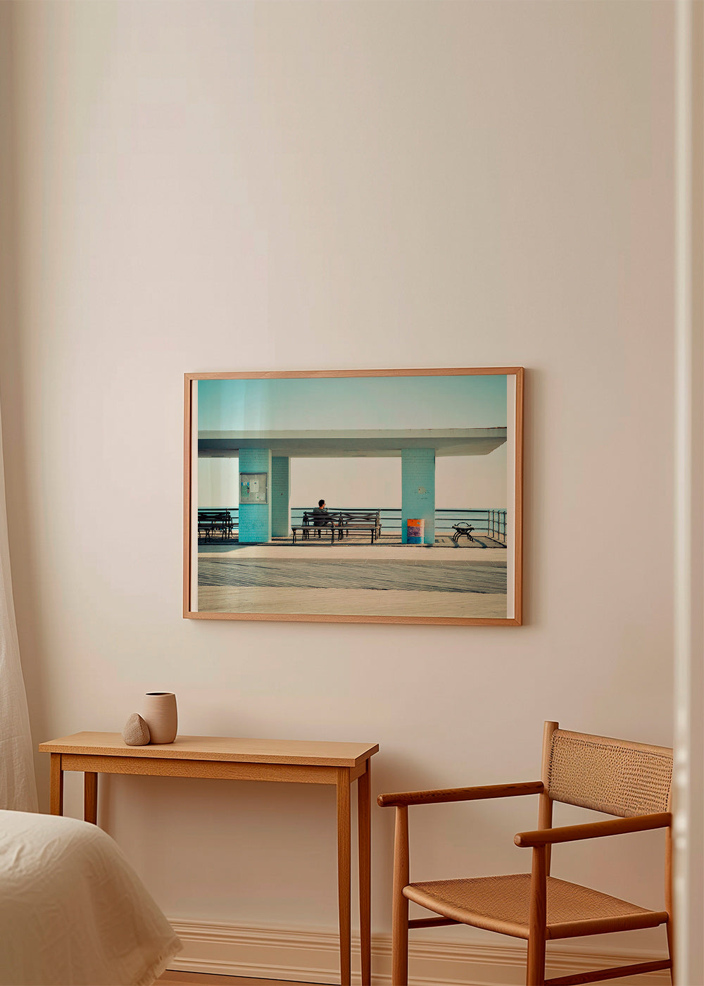Pirsfotografi med ensam bänk – Product2