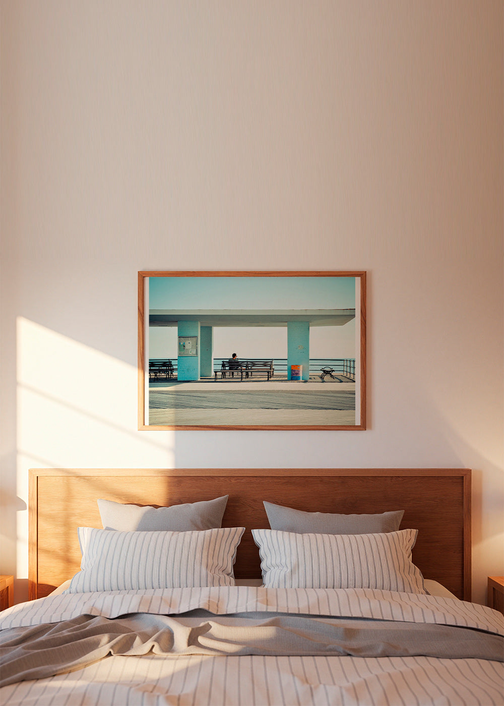 Pirsfotografi med ensam bänk – Product3