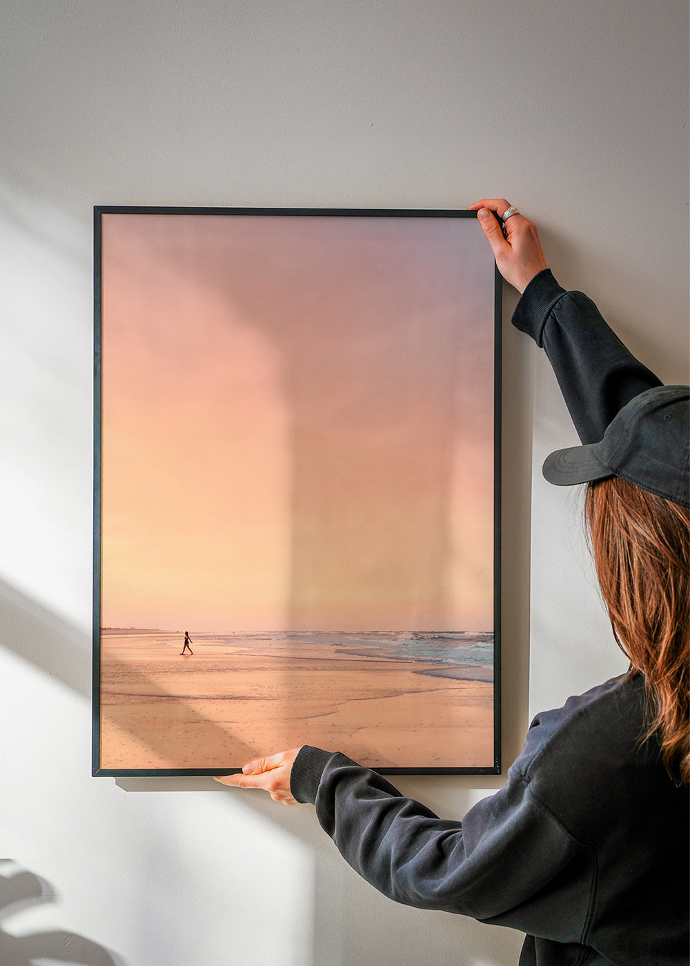 Landskapskonst: pastellstrand vid soluppgång – Product2