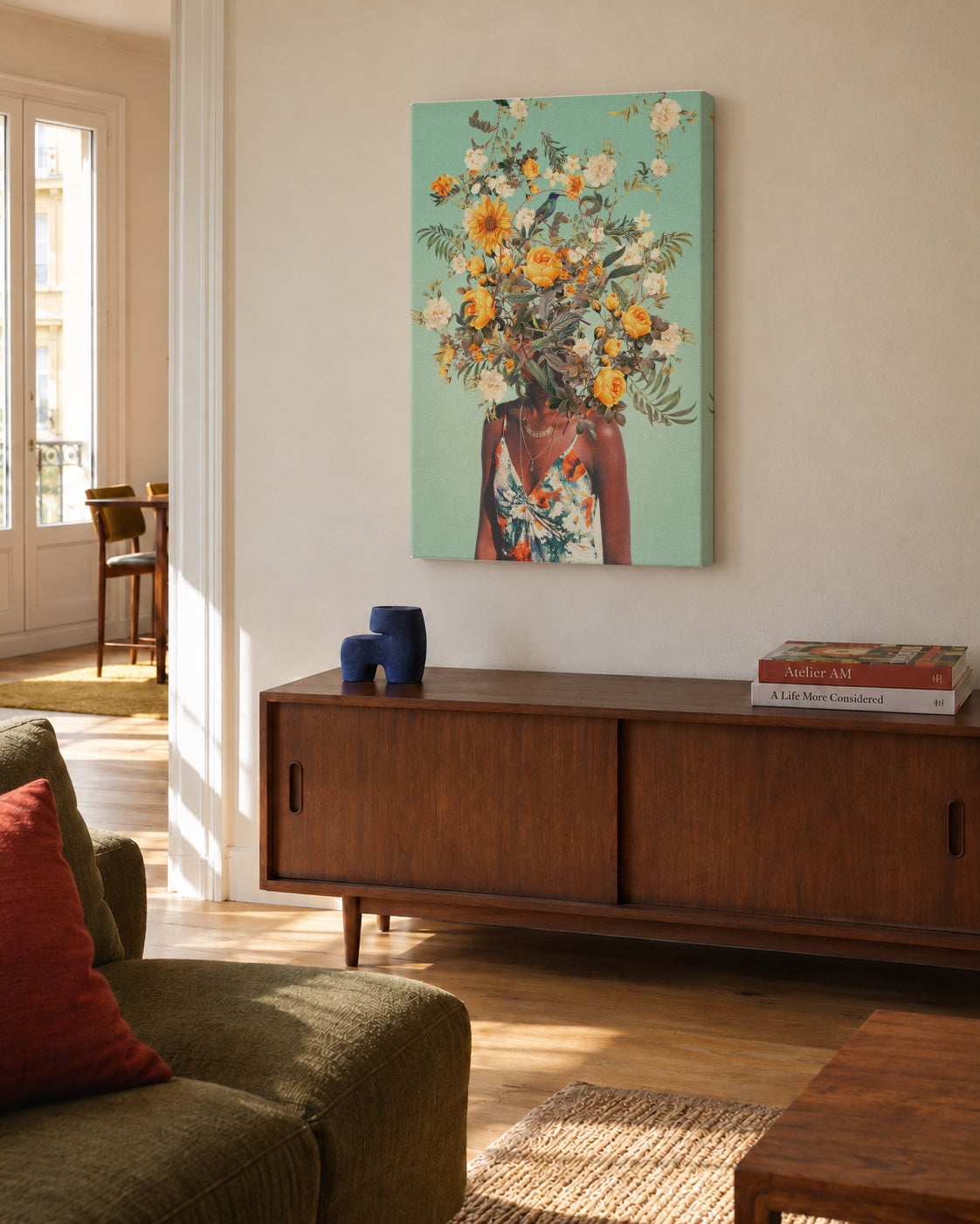 You Loved Me A Thousand Summers Ago - Unframed canvas in an interior
