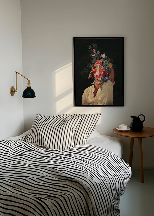 Botanisk poster: surrealistiskt blomporträtt