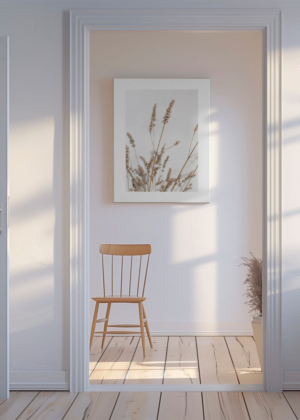 Botanisk poster: torkade ax i vertikalt format