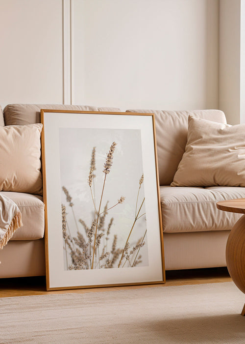 Botanisk poster: torkade ax i vertikalt format