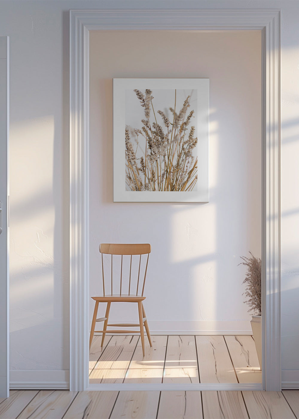 Botanisk poster med torra ax
