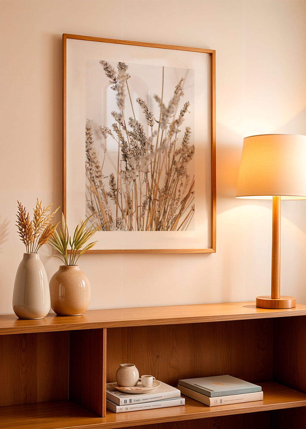 Botanisk poster med torra ax