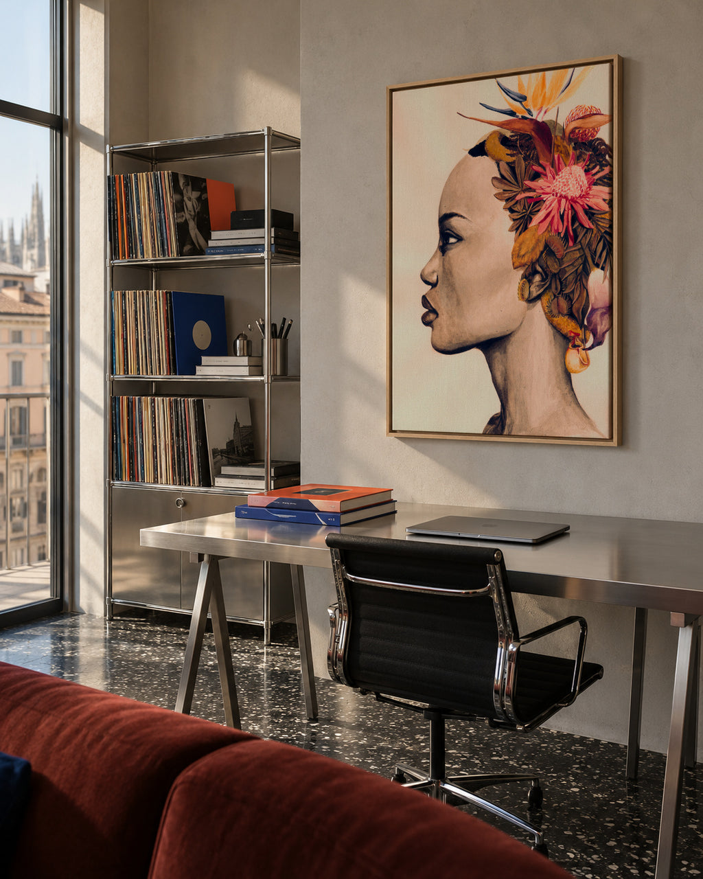 Africa - Framed canvas in an interior