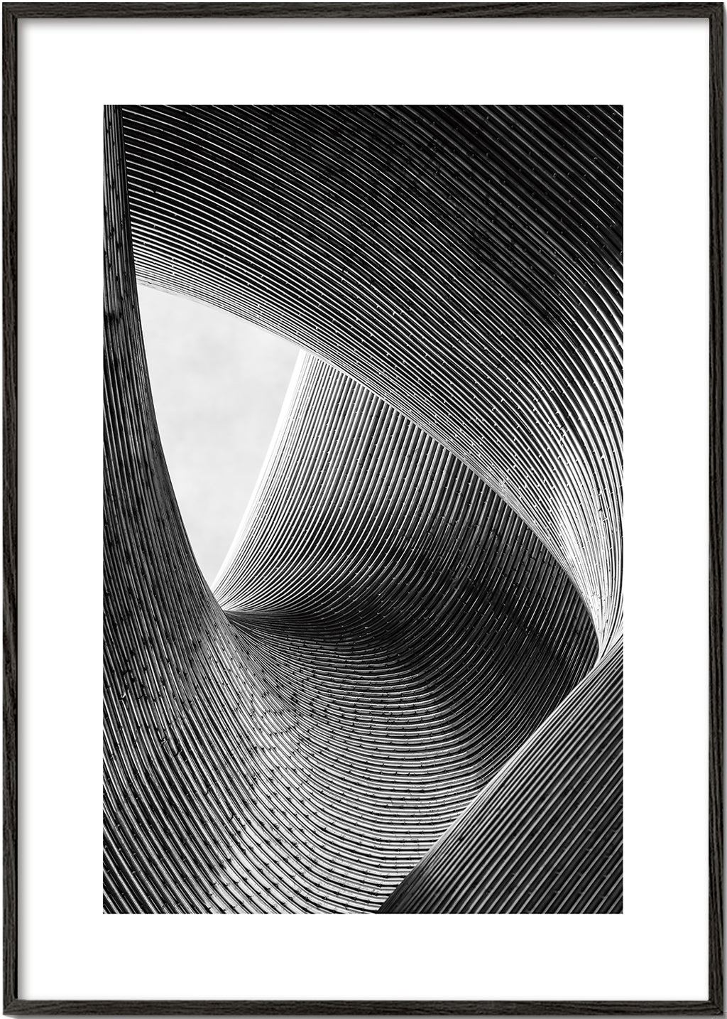 Arkitekturfotografi med kurvade linjer