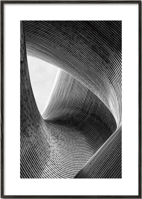 Arkitekturfotografi med kurvade linjer
