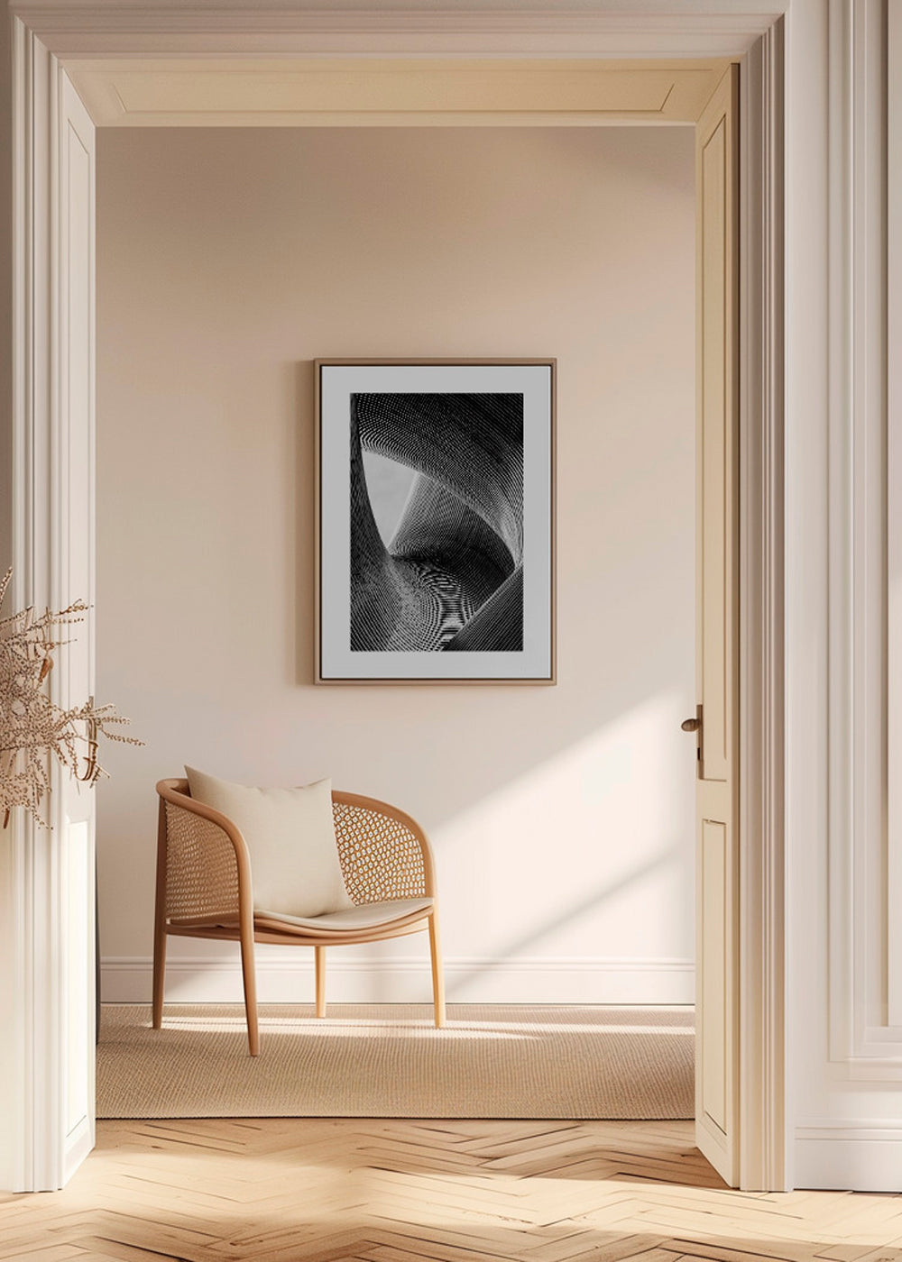 Arkitekturfotografi med kurvade linjer