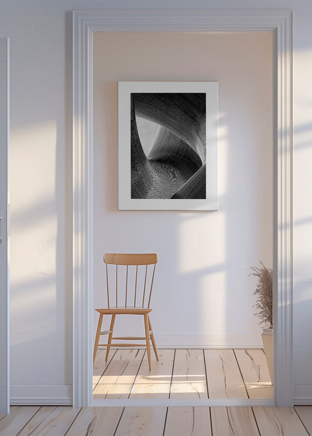Arkitekturfotografi med kurvade linjer