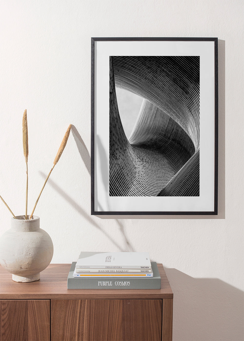Arkitekturfotografi med kurvade linjer