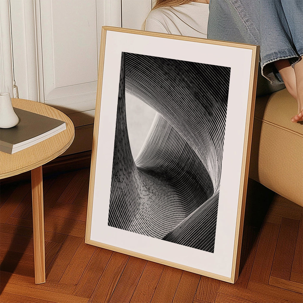Arkitekturfotografi med kurvade linjer