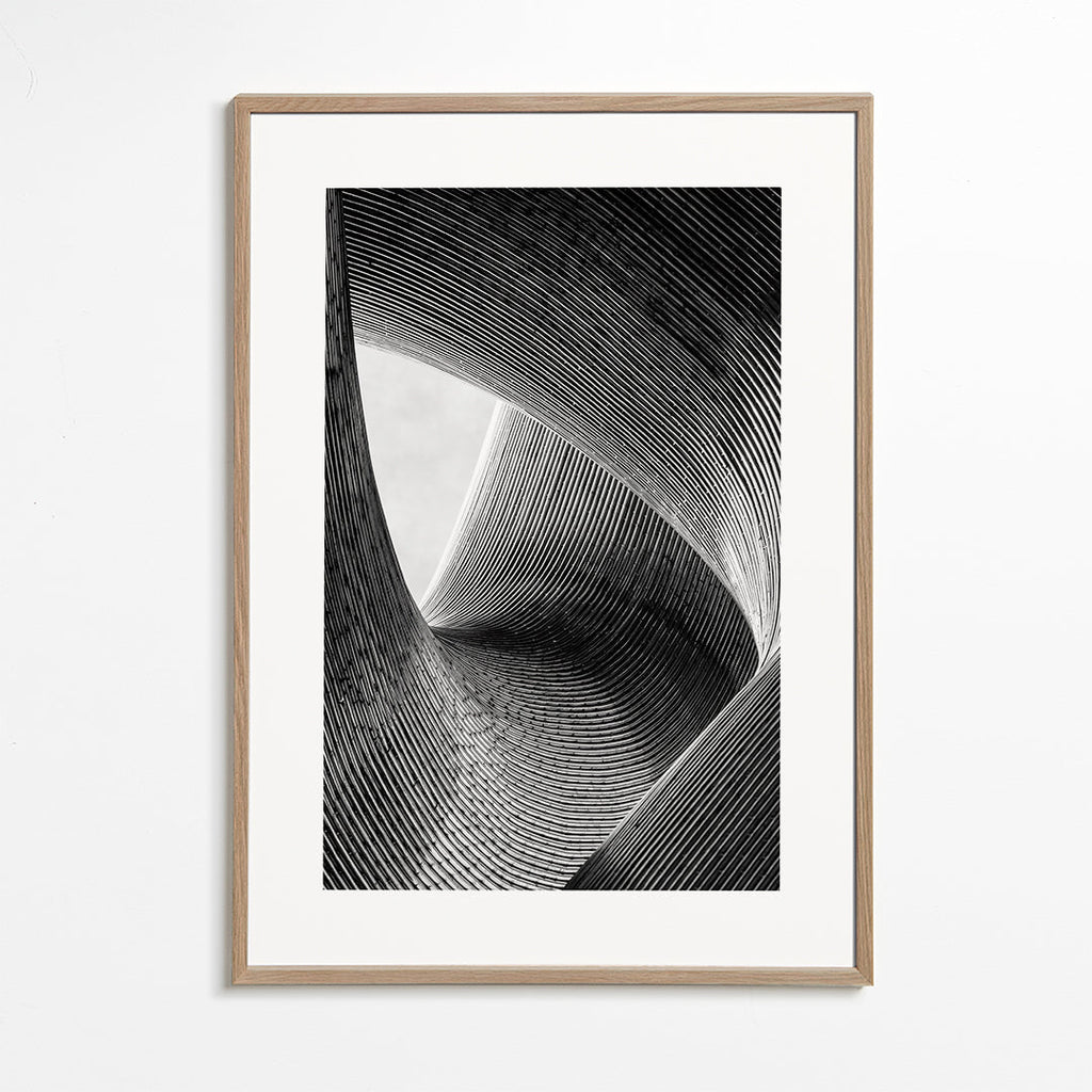 Arkitekturfotografi med kurvade linjer