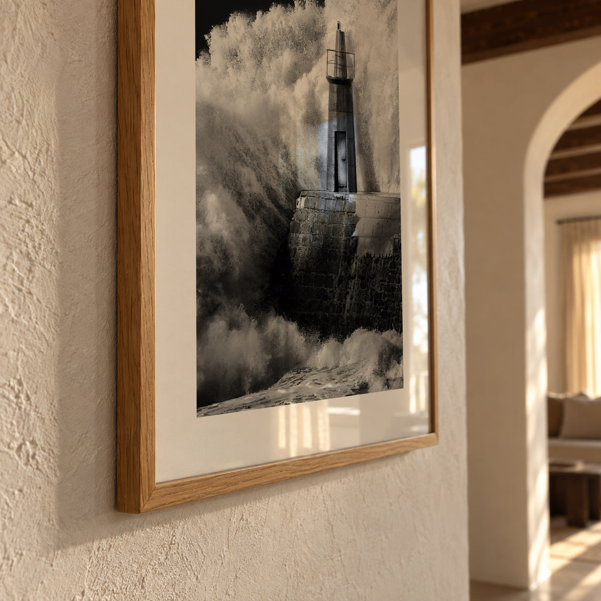 The lighthouse - Framed poster detail