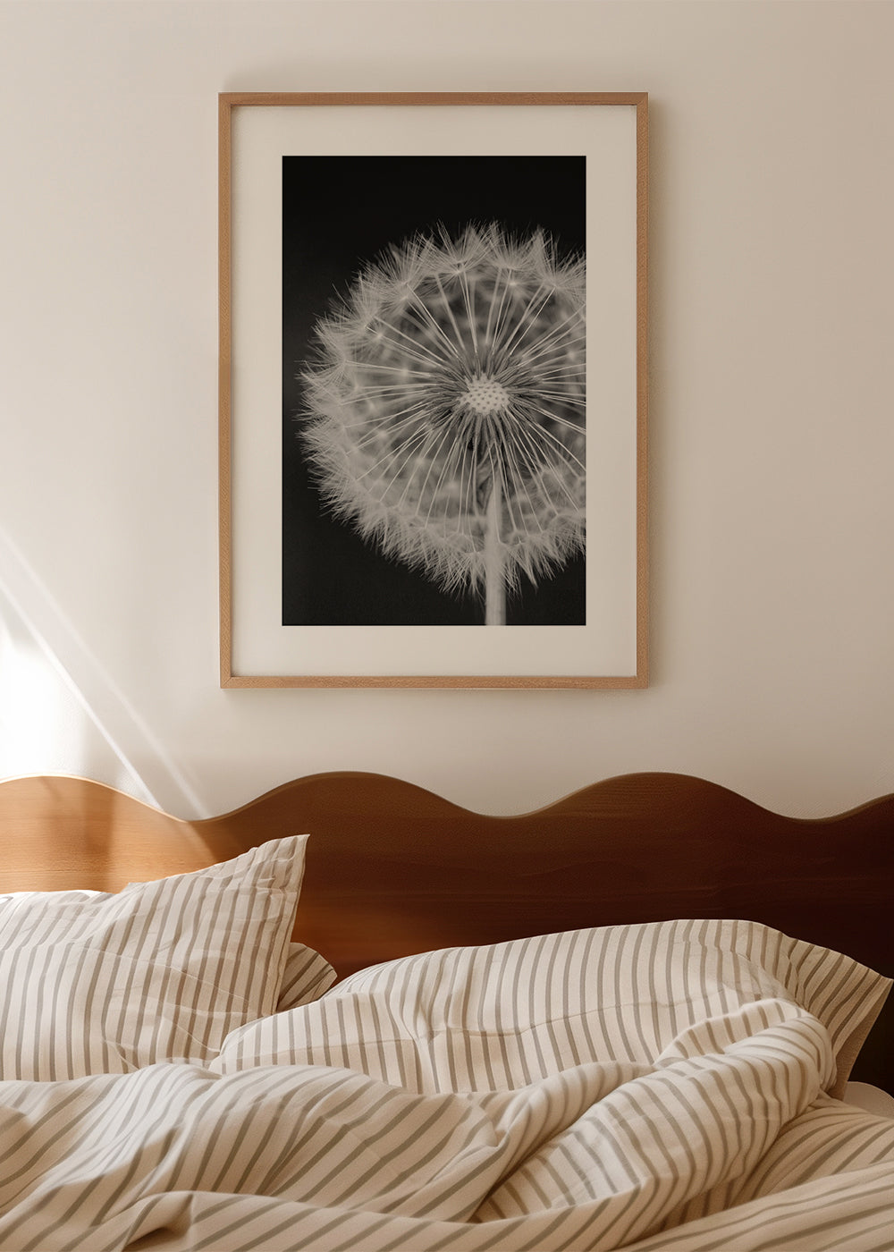 Botaniskt poster maskros närbild