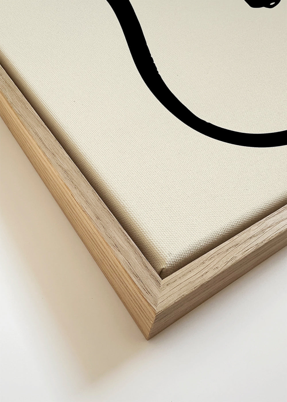 Minimalistisk poster svarta linjer organiska