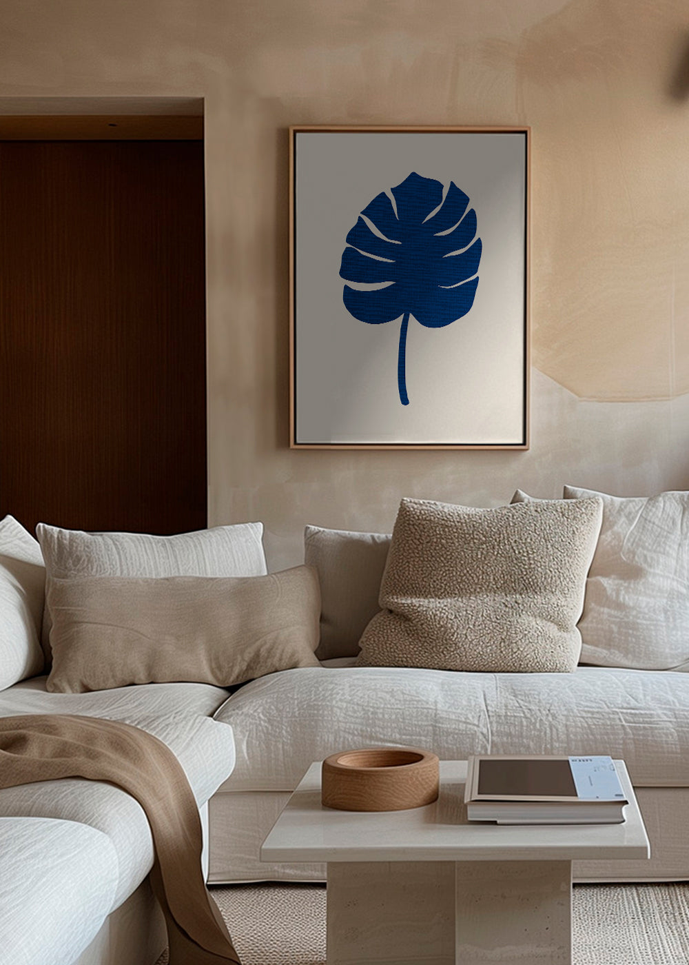 Botanisk poster Monstera blå