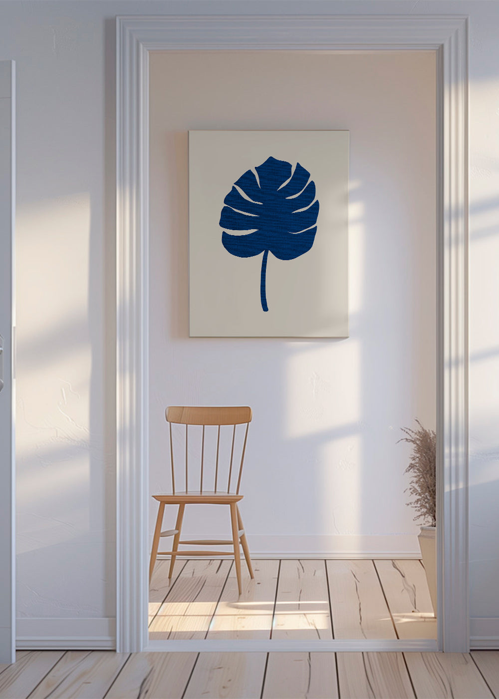 Botanisk poster Monstera blå