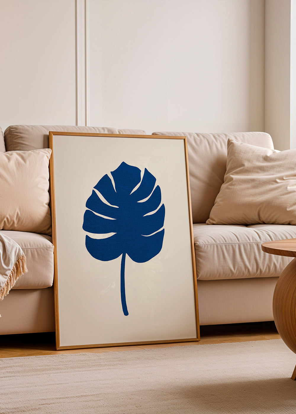 Botanisk poster Monstera blå