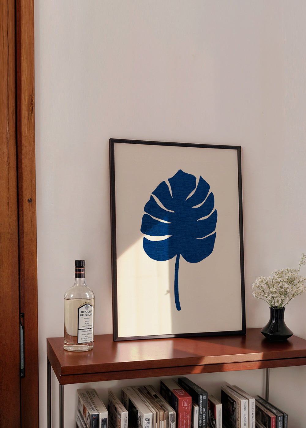 Botanisk poster Monstera blå