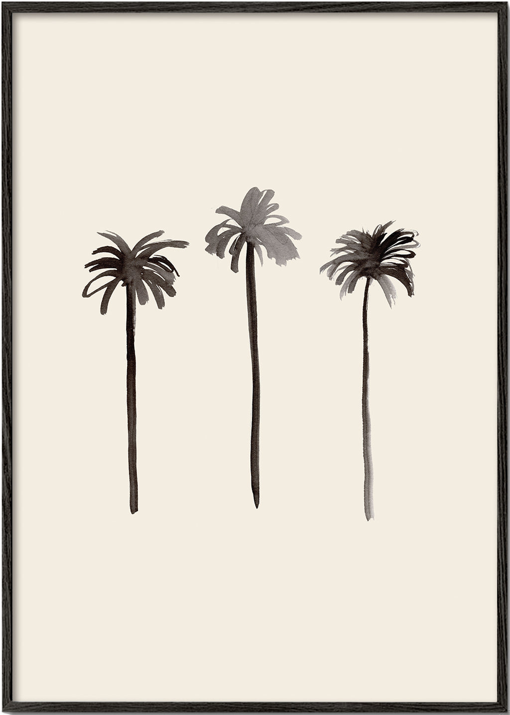 Botanisk poster palmer i bläck