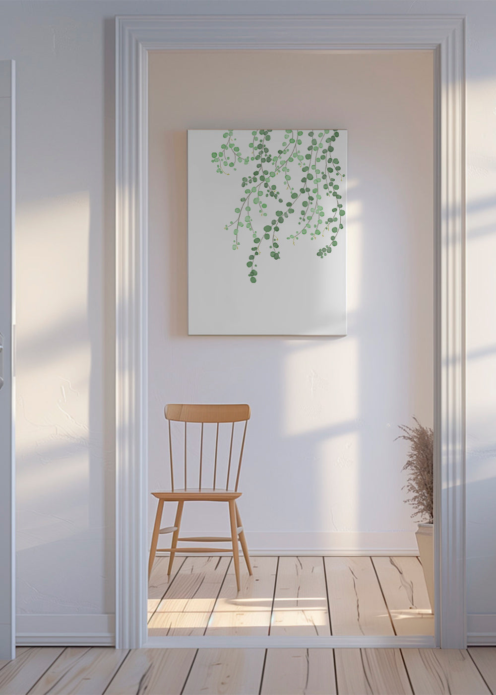 Botanisk poster hängande grenar