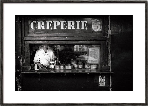 Kökskonst Creperie svartvit