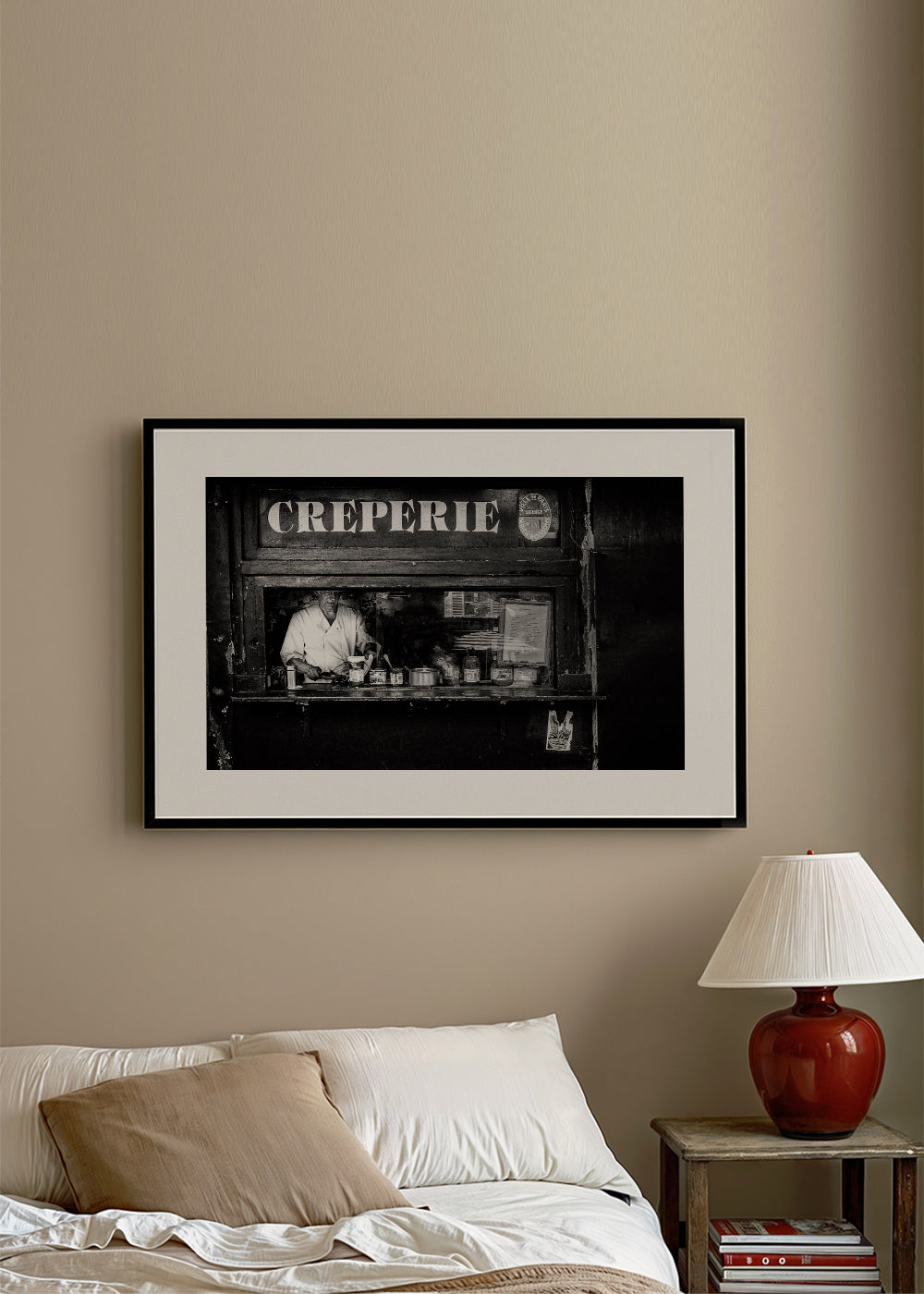 Kökskonst Creperie svartvit