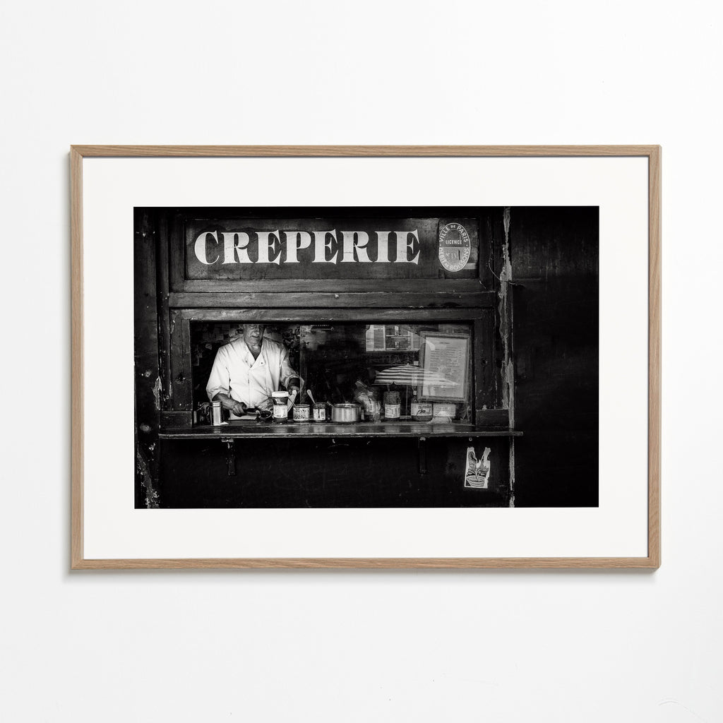 Kökskonst Creperie svartvit