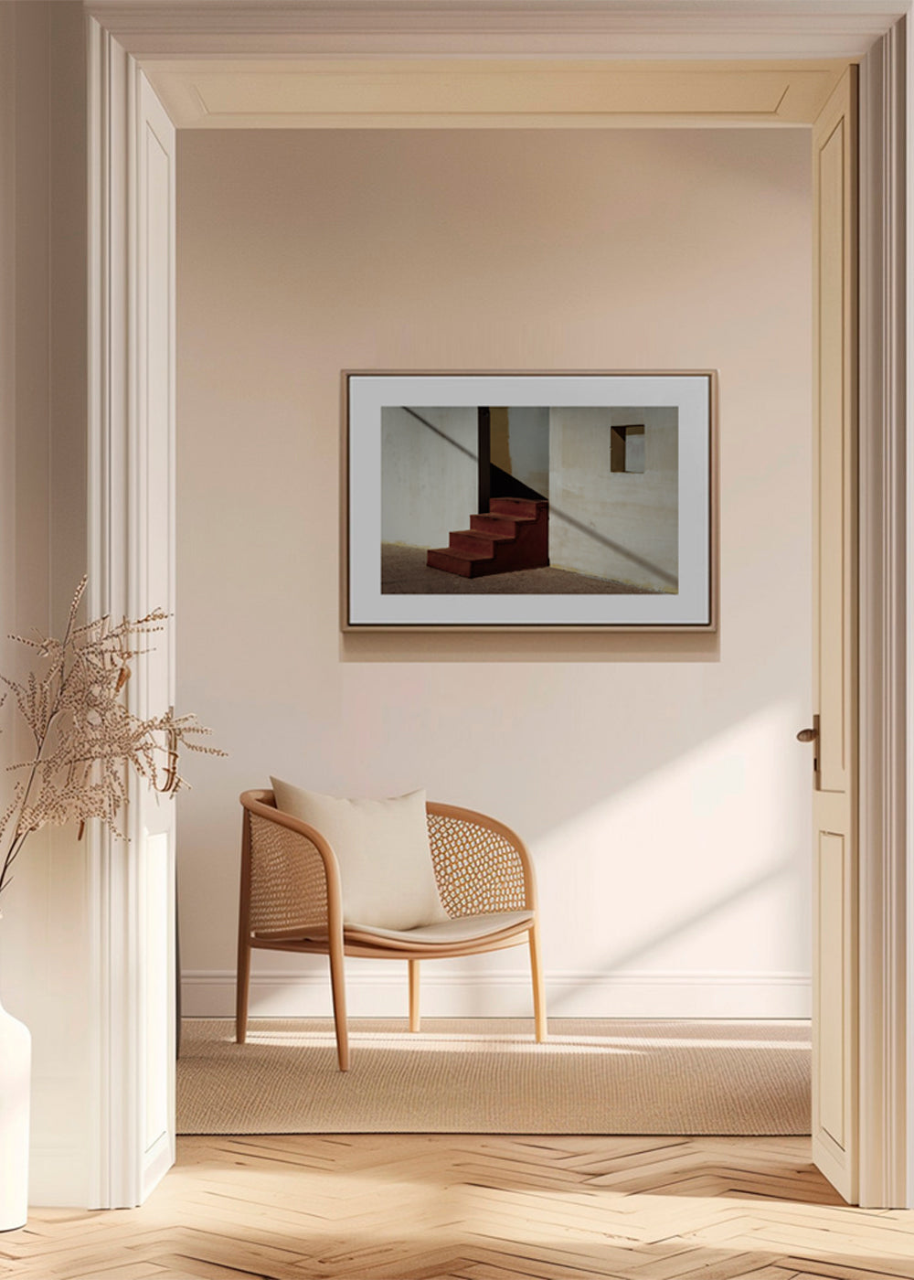 Fotografi av minimalistrappa