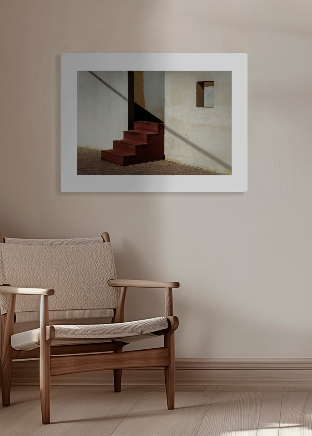 Fotografi av minimalistrappa