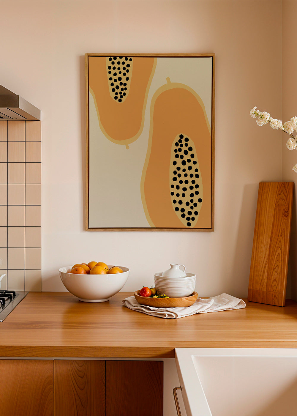 Kökskonst papaya minimal