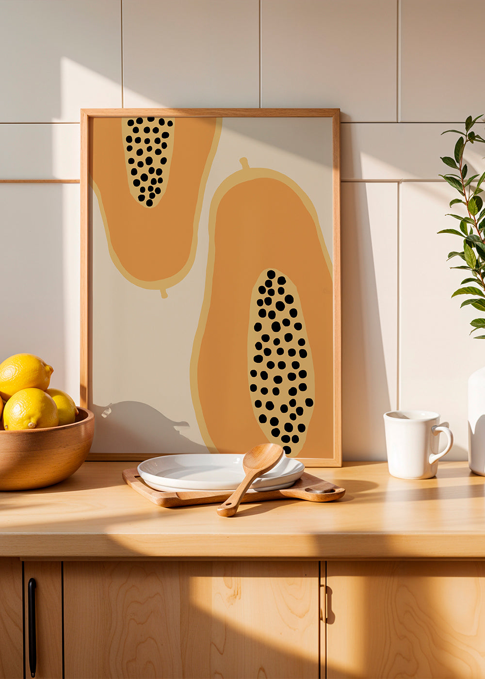 Kökskonst papaya minimal