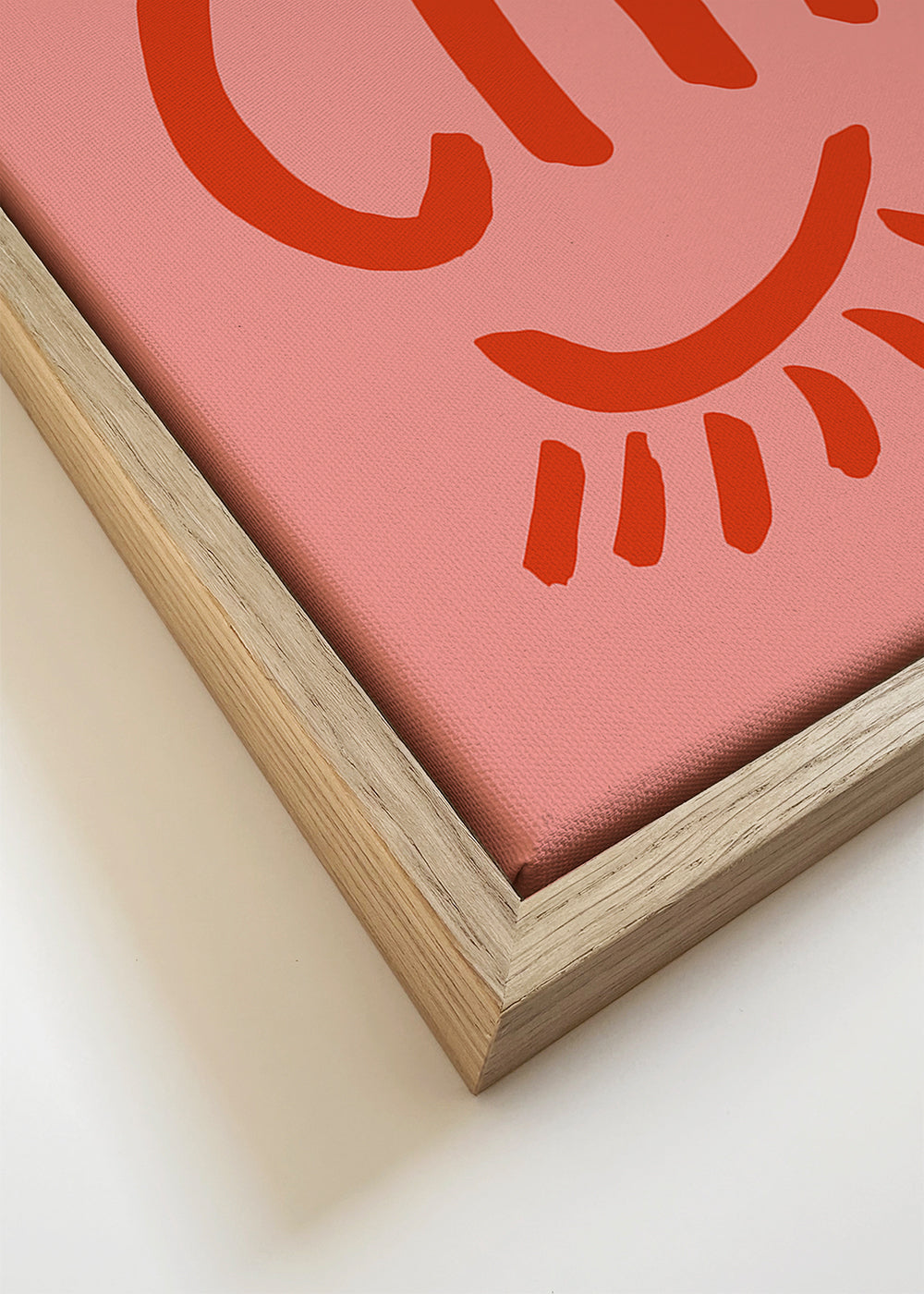 Typografisk affisch 'Très Chic' rosa