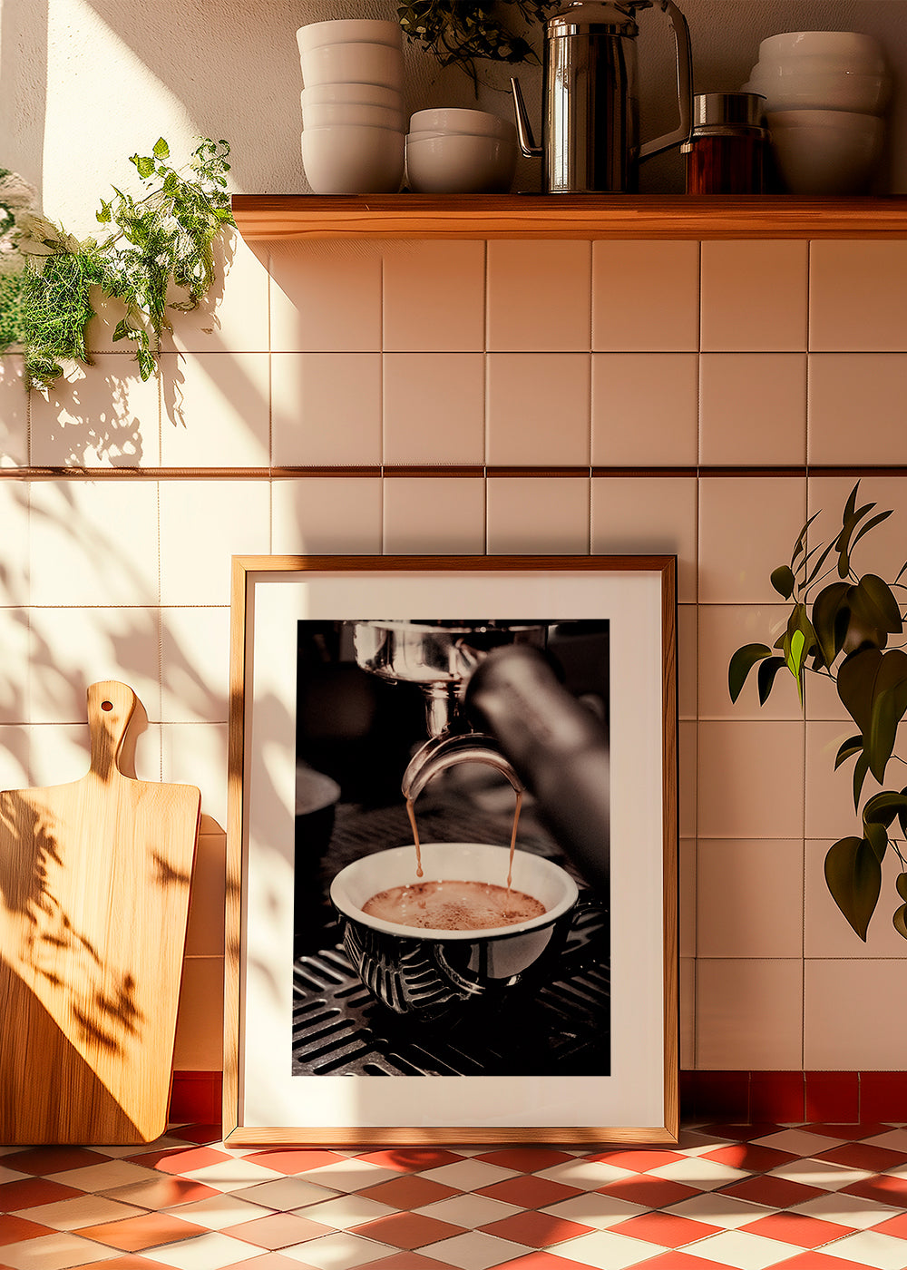Kökskonst: espresso i kopp