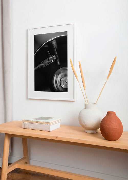 Vinylfotografi närbild