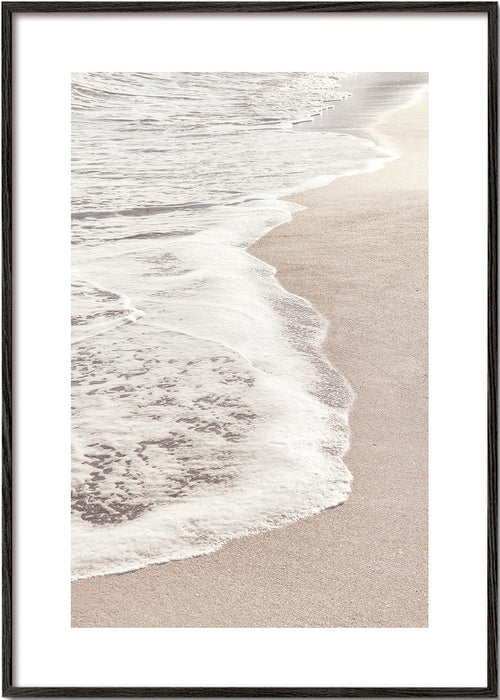 Landskap: lugn strandlinje