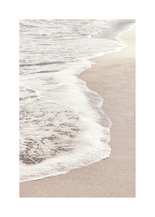 Landskap: lugn strandlinje